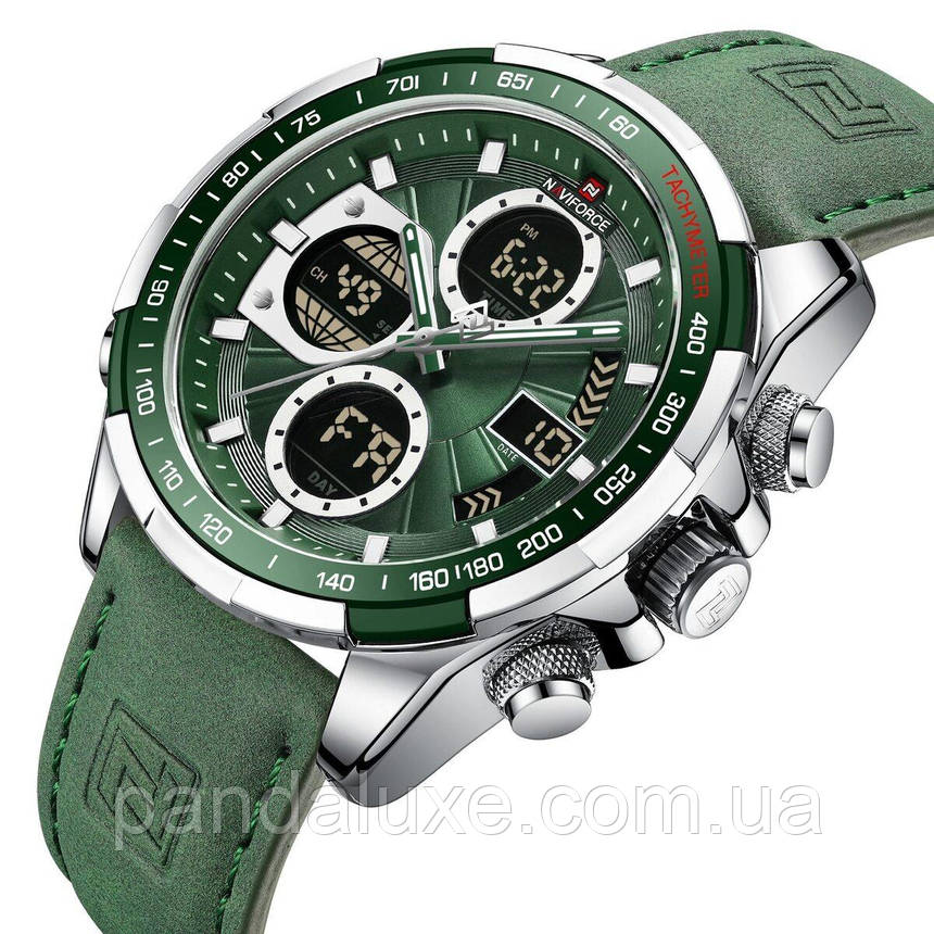 Годинник чоловічий тактичний Naviforce Fly ArmyGreen, фото 1