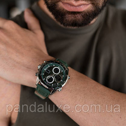 Годинник чоловічий тактичний Naviforce Fly ArmyGreen, фото 5