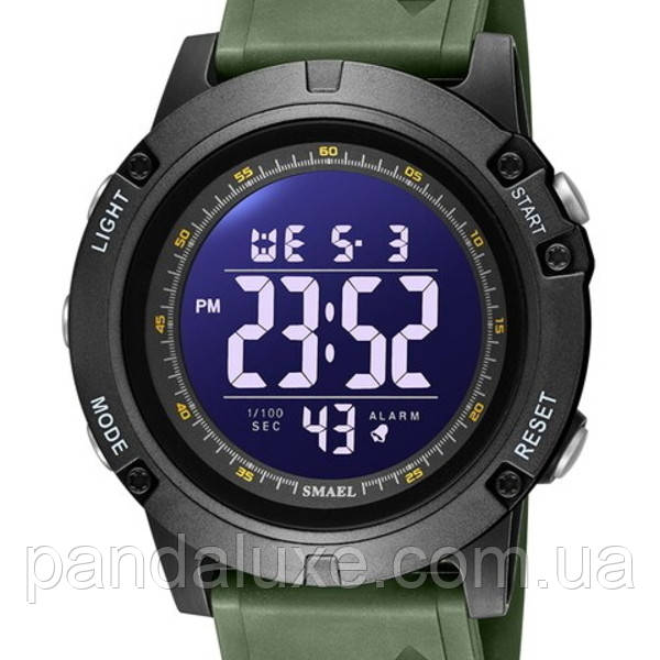 Годинник тактичний чоловічий водостійкий Smael Alex Green