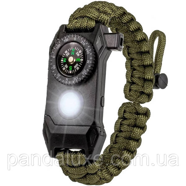 Браслет чоловічий армійський Besta NanoBand Profi з компасом 6 в 1, фото 1