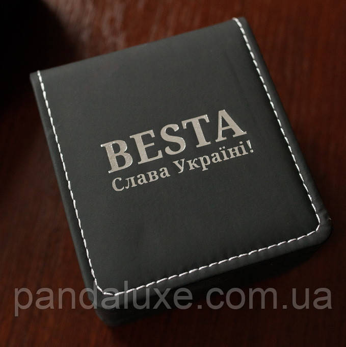 Часы наручные Шкіряна коробочка "Слава Україні", фото 3