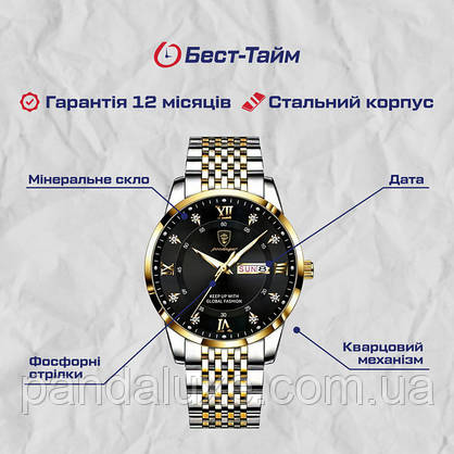 Годинник чоловічий стильний Hemsut Poedagar, фото 6
