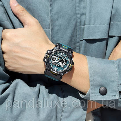 Годинник чоловічий спортивний водостійкий Smael Chrono, фото 4