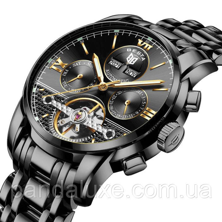 Годинник чоловічий стильний механічний Besta Classic, фото 1