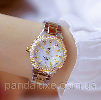 Годинник жіночий стильний з камінням BS Diamond, фото 5