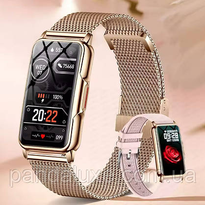 Часы наручные Smart Mioband Nano+ Gold, 2 ремінці, фото 4