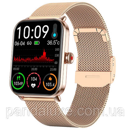 Часы наручные Smart Eva Gold, 2 ремінці, фото 3