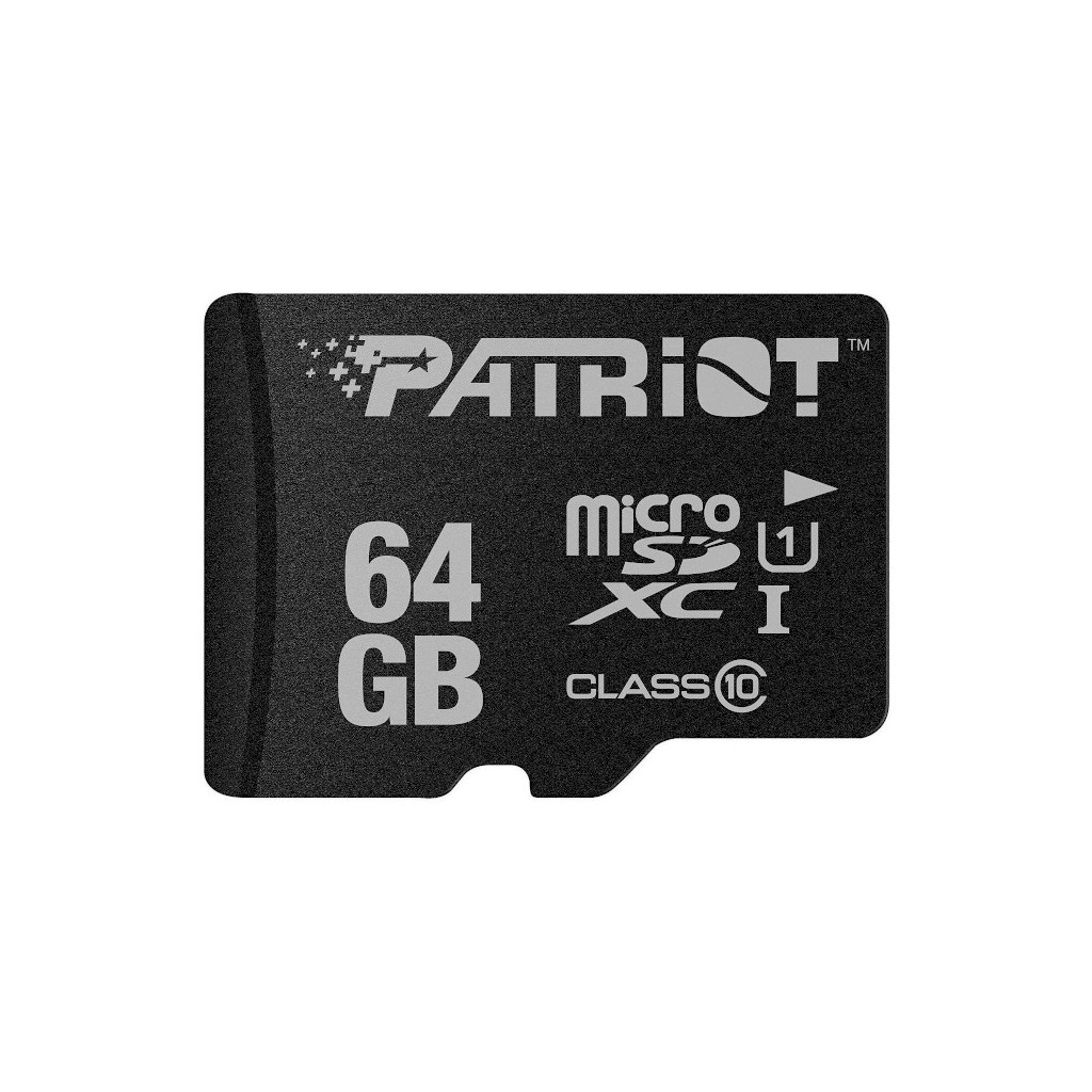 Micro-SDXC memory card 64GB Patriot (без адаптера) class 10