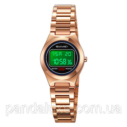 Годинник жіночий стильний Skmei Vibe RoseGold, фото 3