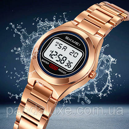 Годинник жіночий стильний Skmei Vibe RoseGold, фото 4