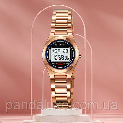 Годинник жіночий стильний Skmei Vibe RoseGold, фото 5