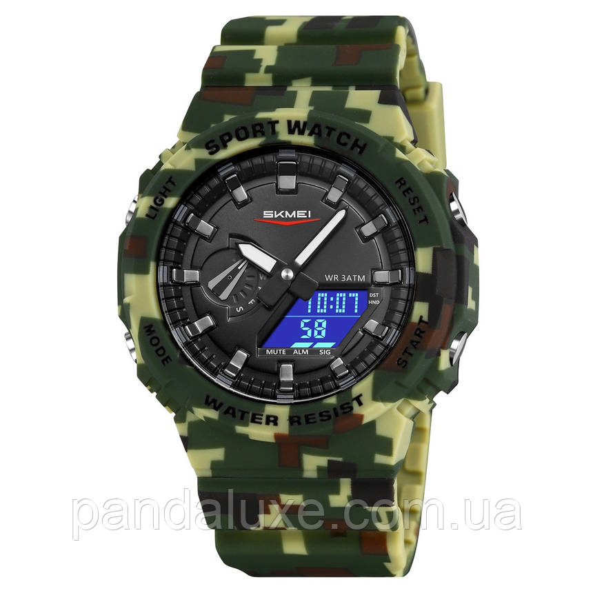 Годинник чоловічий тактичний армійський Skmei Strong Pro, фото 1