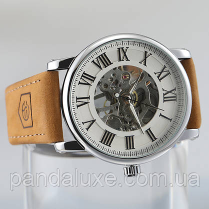 Годинник чоловічий стильний механічний Forsining Vintage Pro, фото 6