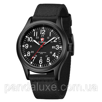 Годинник чоловічий стильний чорний Cheetah Command Black, фото 3