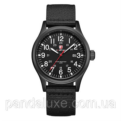 Годинник чоловічий стильний чорний Cheetah Command Black, фото 4
