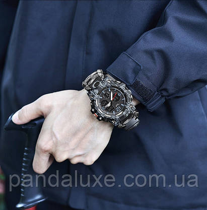 Годинник чоловічий тактичний армійський Smael Grey Compass, фото 5