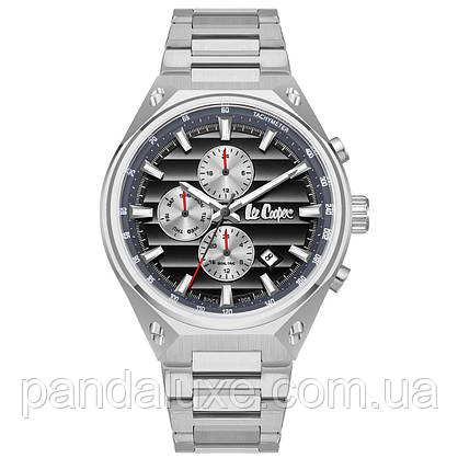 Годинник чоловічий стильний водостійкий Lee Cooper Ice Silver, фото 3