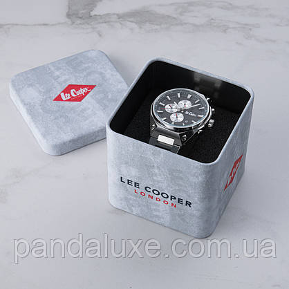 Годинник чоловічий стильний водостійкий Lee Cooper Ice Silver, фото 6