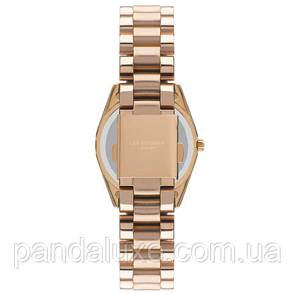 Годинник жіночий стильний з камінням Lee Cooper Santorini Gold, фото 3