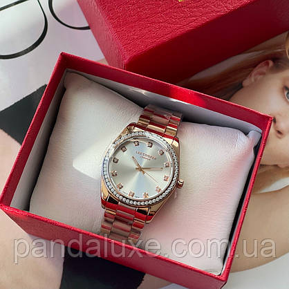 Годинник жіночий стильний з камінням Lee Cooper Santorini Gold, фото 4