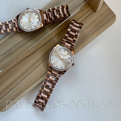 Годинник жіночий стильний з камінням Lee Cooper Santorini Gold, фото 6