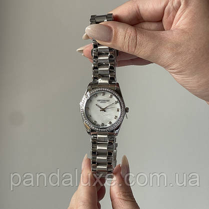 Годинник жіночий з камінням Lee Cooper Santorini Silver, фото 5