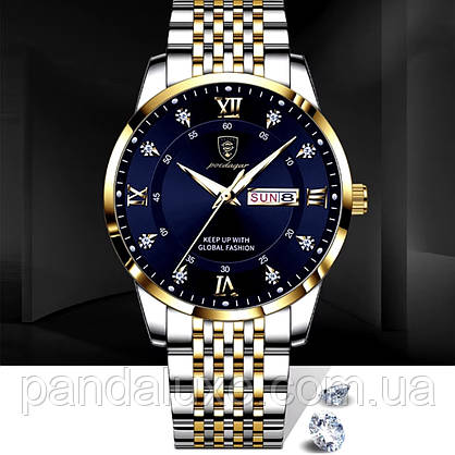 Годинник чоловічий стильний Hemsut Poedagar Blue, фото 4