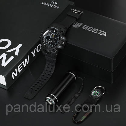 Подарунковий набір з чоловічим годинником Besta Box Peremoga Light, фото 3