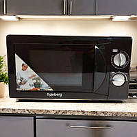 Мікрохвильова піч Rainberg 1200Вт 20л мікроволновка з 8 режимів таймером потужна мікрохвильовка Чорна