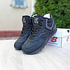 Чоловічі зимові кросівки New Balance 574 High Black Winter Fur чорні кросівки високі Нью Баланс нубук, фото 9