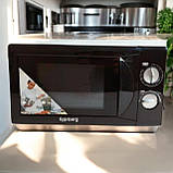Мікрохвильова піч Rainberg RB-7151 Мікрохвильовка 20л Мікрохвильова піч 1200Вт Мікрохвильовки Чорна, фото 4