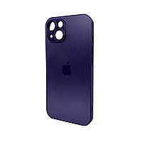 Чохол для Apple iPhone 15 AG Glass Matt Frame Color Logo, фіолетовий, AGMattFrameiP15Purple