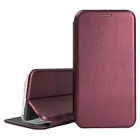 Чохол-книжка Xiaomi Redmi екошкіра Premium Case для смартфонів Бордовий