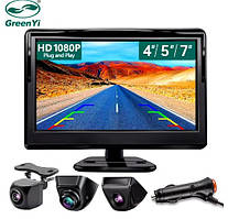 Монітор GreenYi 4,3/5/7 дюймів AHD IPS  1080P нічного бачення  170° камера водонепроникна