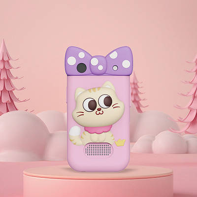 Ігрова цифрова камера Інтерактивний девайс для дітей Дитячий фотоапарат відео ліхтарик український інтерфейс