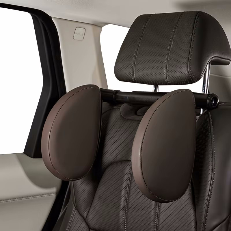 Подушка підголівник у машину для шиї під голову в дорогу для подорожей Шоколад, фото 1