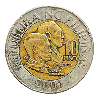 Філіппіни 10 пісо, 2001