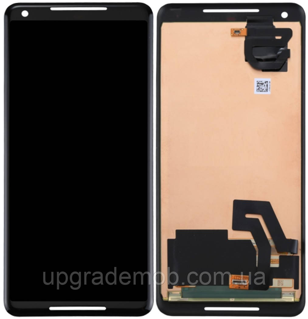 Дисплей модуль тачскрин Google Pixel 2 XL чорний P-OLED оригінал, фото 1