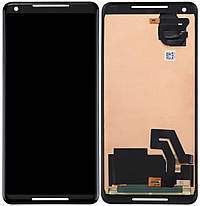 Дисплей модуль тачскрин Google Pixel 2 XL чорний P-OLED оригінал