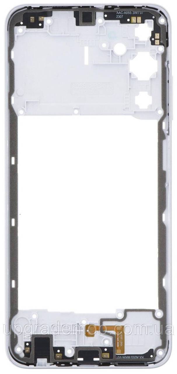 Рамка корпусу Samsung A057 Galaxy A05s срібляста, фото 1