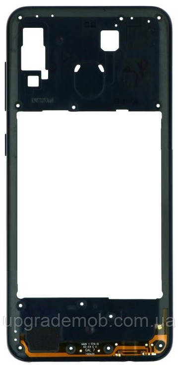 Рамка корпусу Samsung A205 Galaxy A20 синя, фото 1