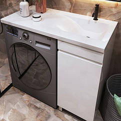 Підлогова тумба під пральну машину права 100 см Кароліна Snail Фенікс