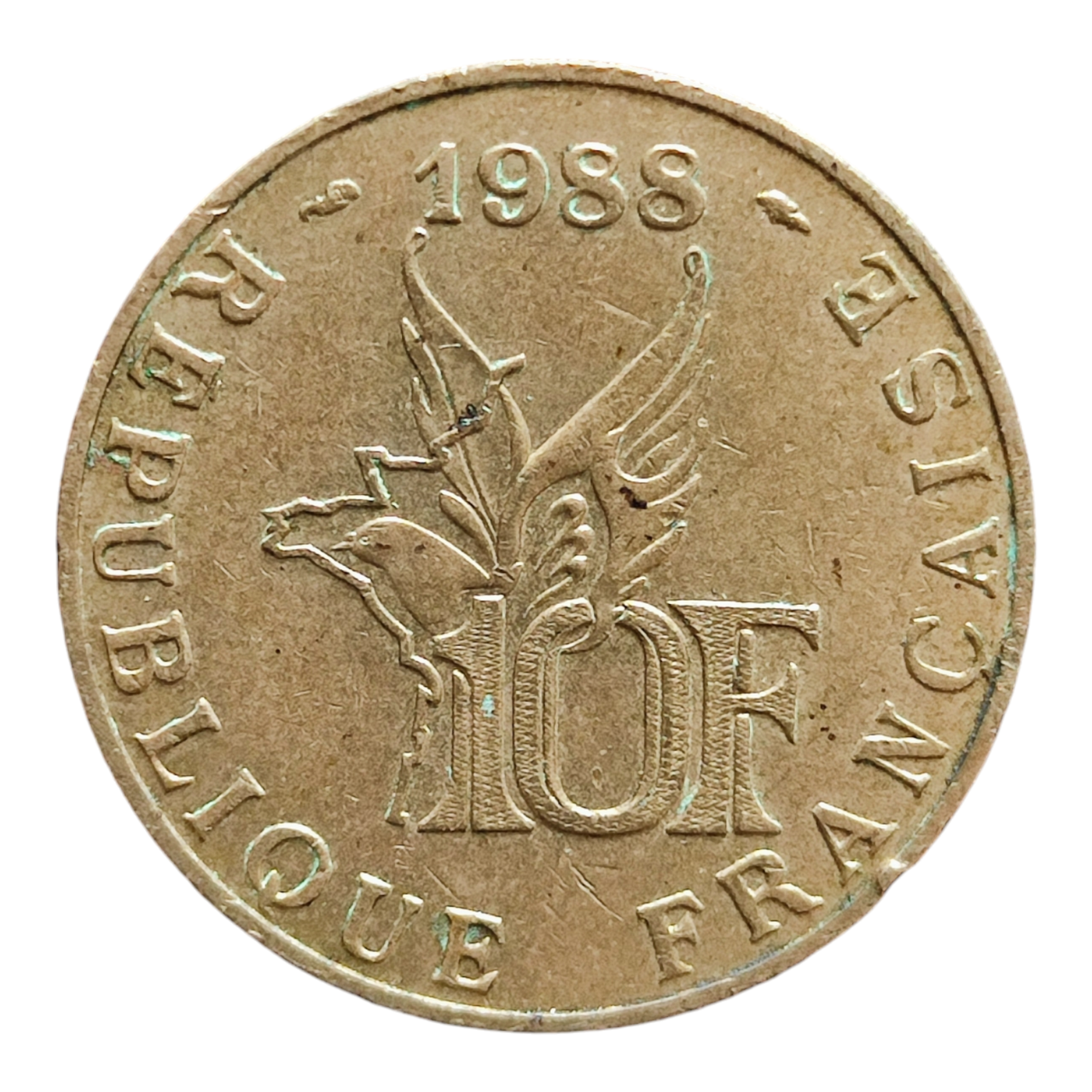 Франція 10 франків, 1988 100-та річниця - Народження Ролана Гарроса
