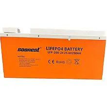 Акумулятор літій-залізо-фосфатний LiFePO4 EL-25.6V на 25.6 В ємністю 200 А·год в алюмінієвому корпусі