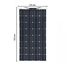 Монокристалічна гнучка сонячна панель 780x1356x2.6 мм Flexible panel 200W Портативна сонячна панель, фото 3