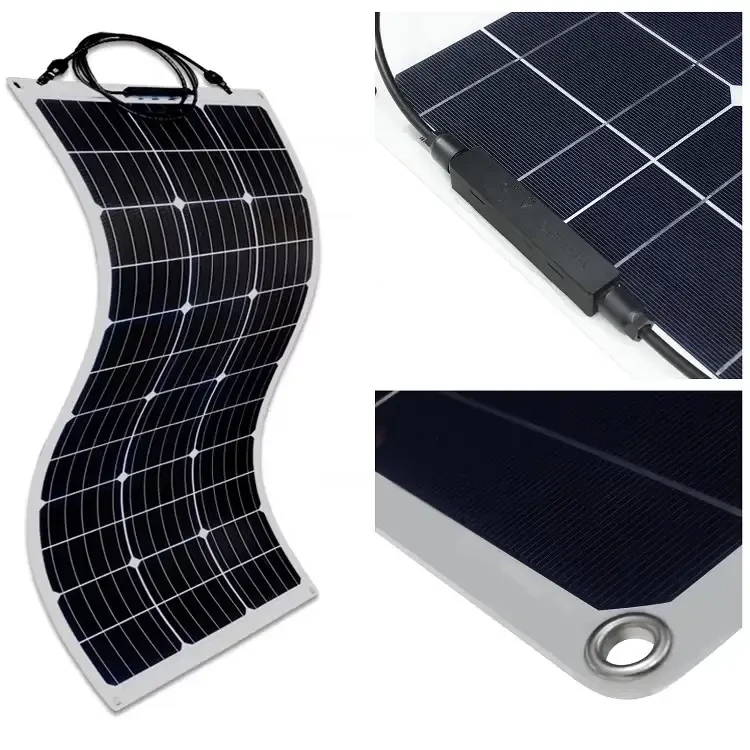 Монокристалічна гнучка сонячна панель 595x925x2.6 мм Flexible panel 100W Портативна сонячна панель