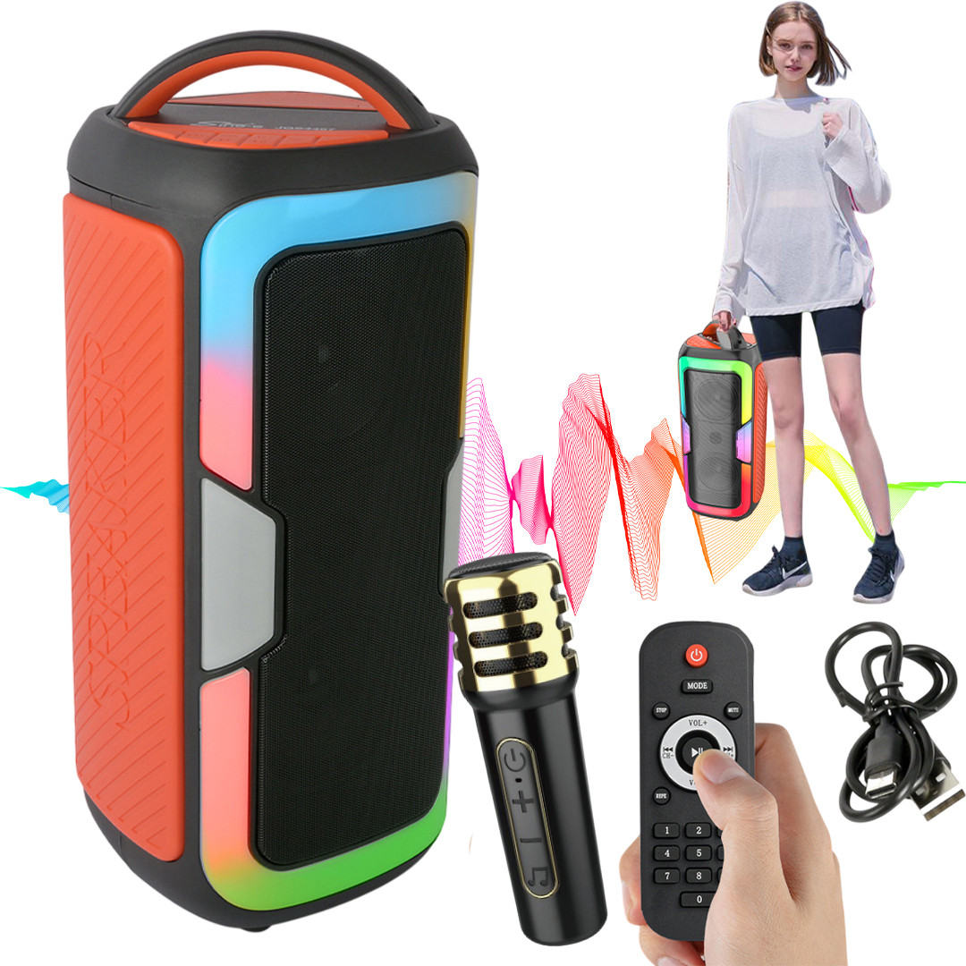 Колонка Bluetooth з мікрофоном та пультом управління, потужністю 25 Вт на 4000 мАг JQS440, фото 1