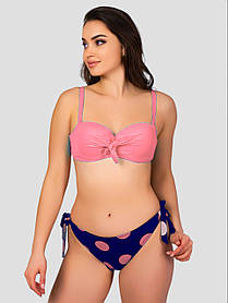 ОПТ Купальник в горошок Z.Five 86011 36-44 пудра на 42 44 46 48 50 укр розмір