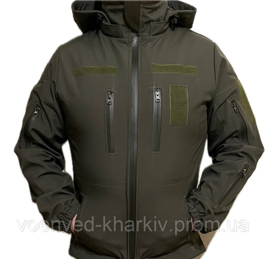 Куртка армійська демісезонна Softshell ЗСУ олива, фото 1