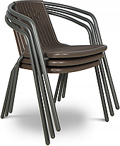 Садовий стілець Focus Garden Simple коричневий, фото 3